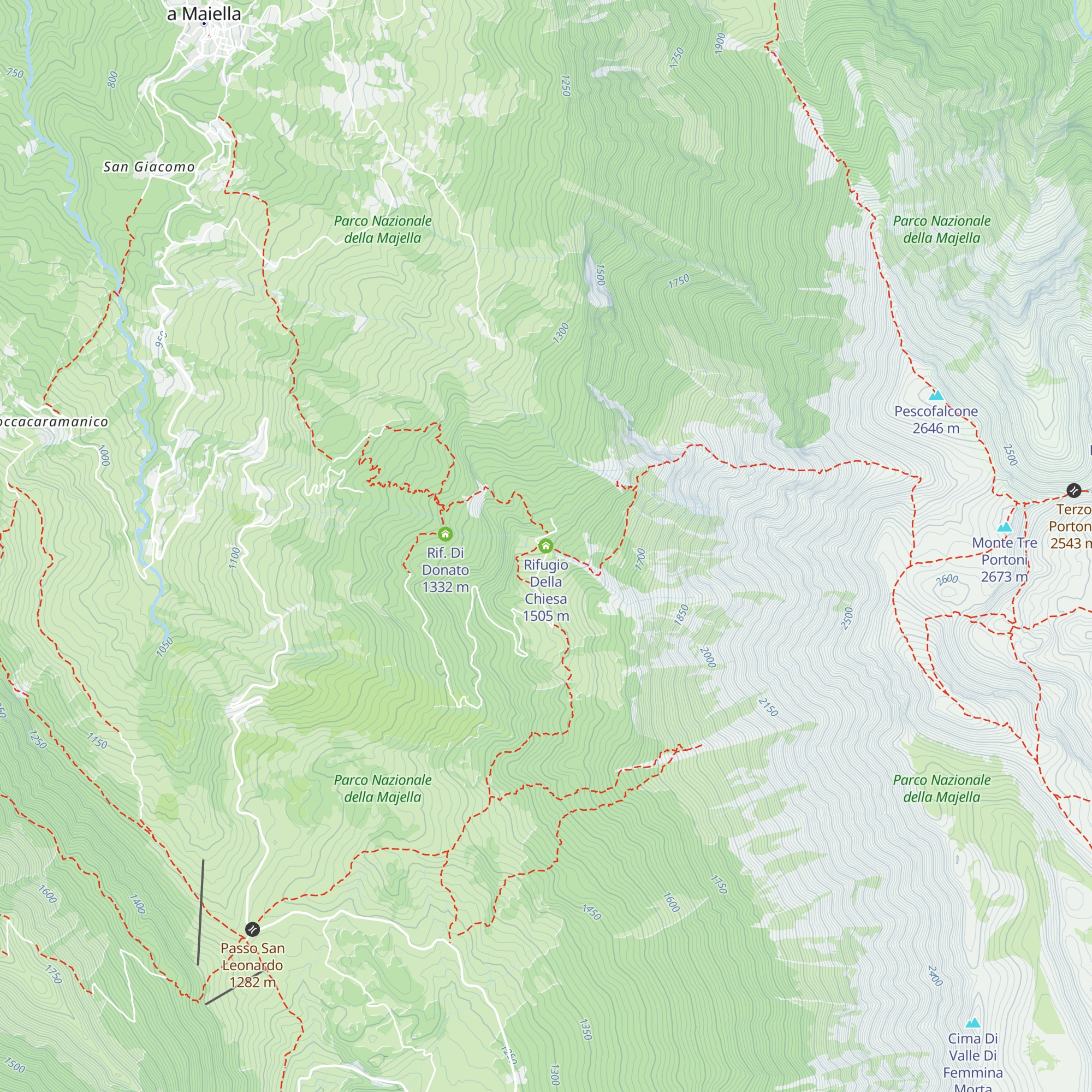 Rifugio Della Chiesa map