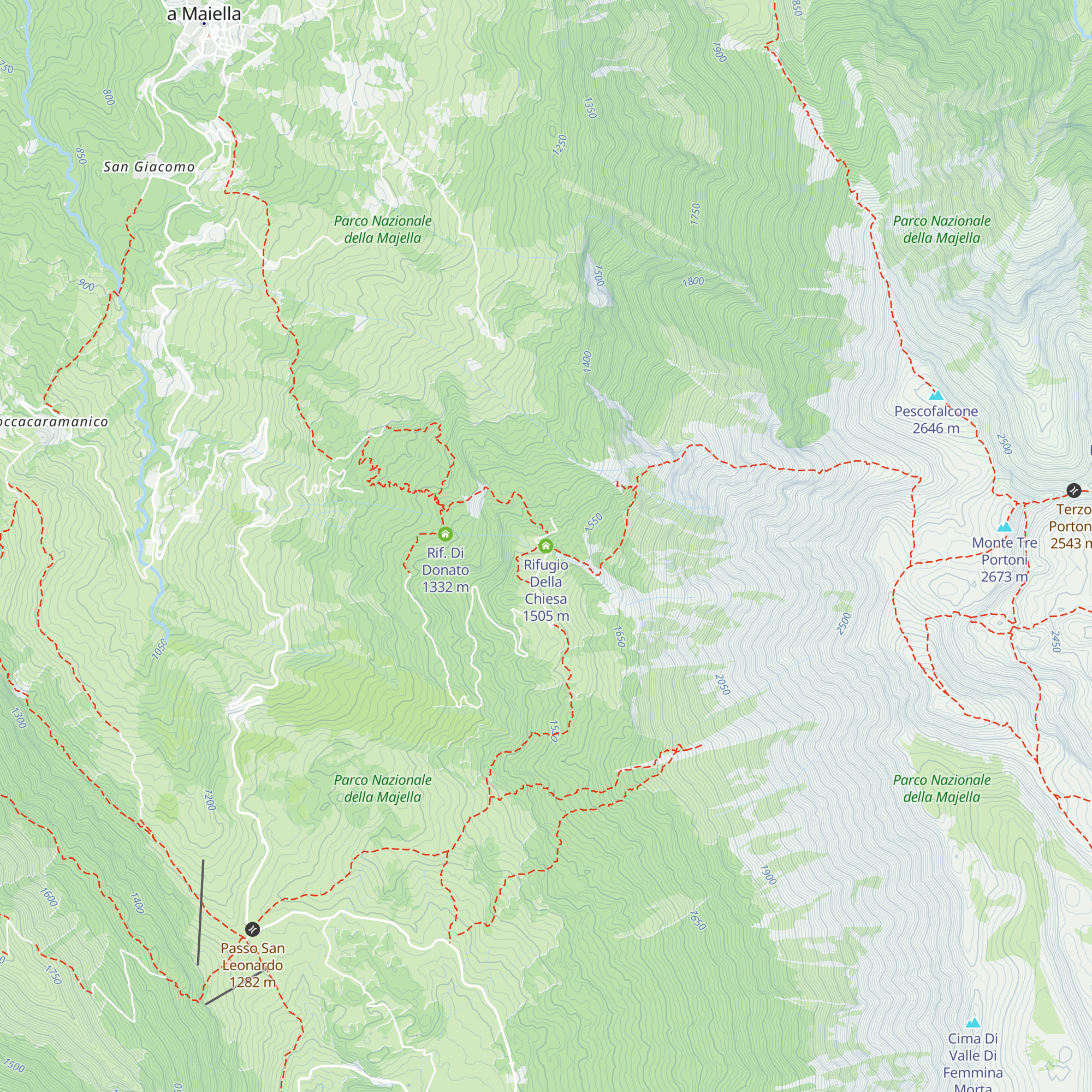 Rifugio Della Chiesa map