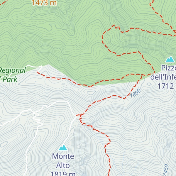 Map of Monte San Salvatore