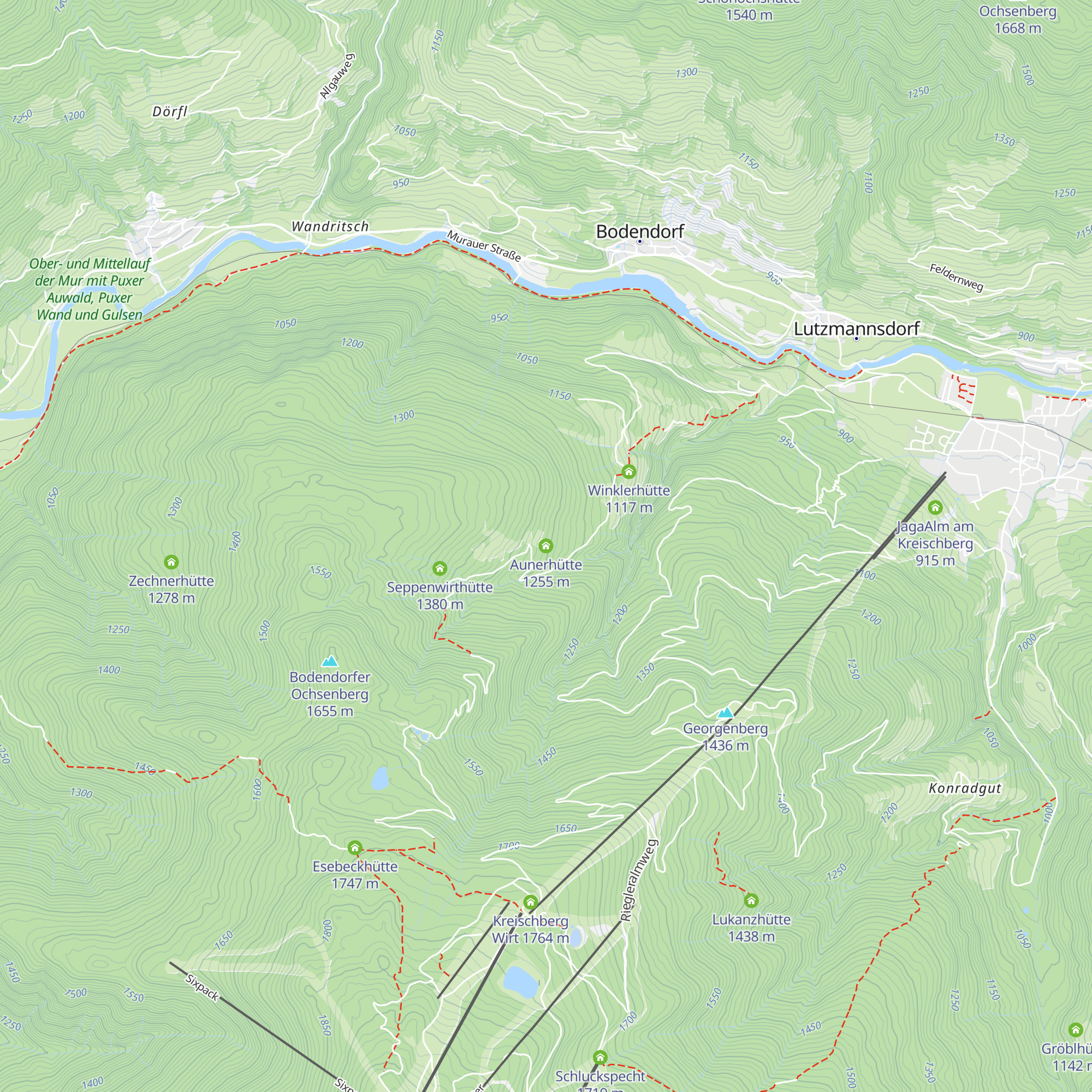Aunerhütte map