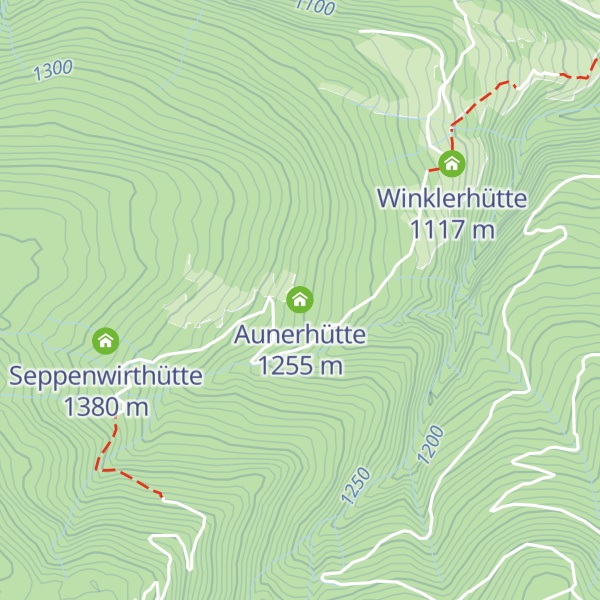 Map of Aunerhütte
