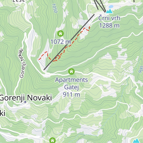Map of Apartments Gatej