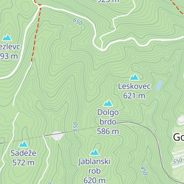 Map of Žebje