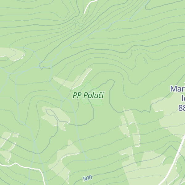 Map of Mlýnský lesík
