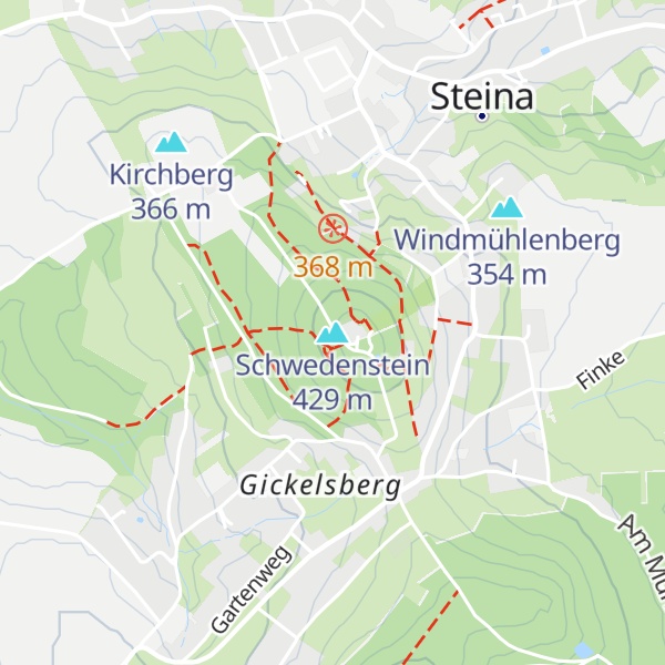 Map of Schwedenstein