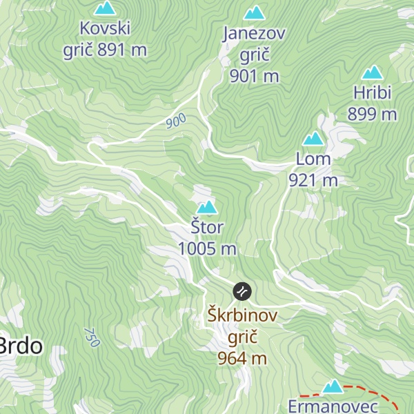 Map of Štor