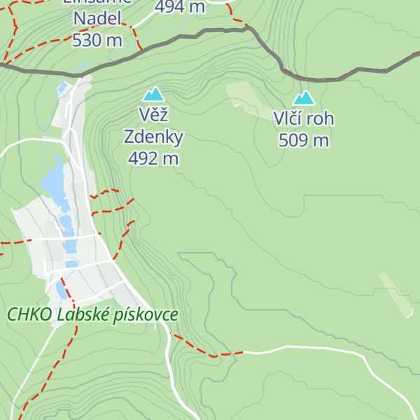 Map of Mostová