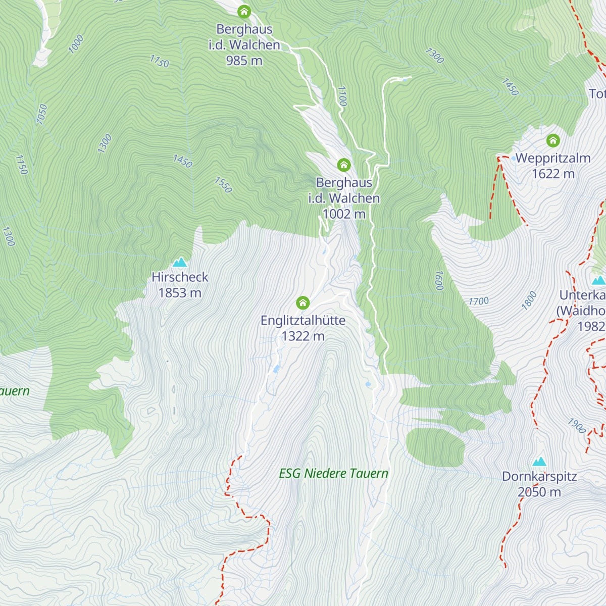 Englitztalhütte map