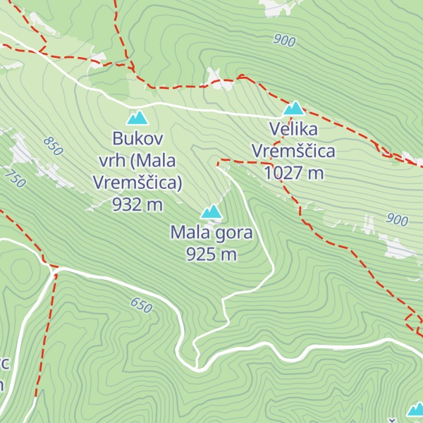 Map of Mala gora