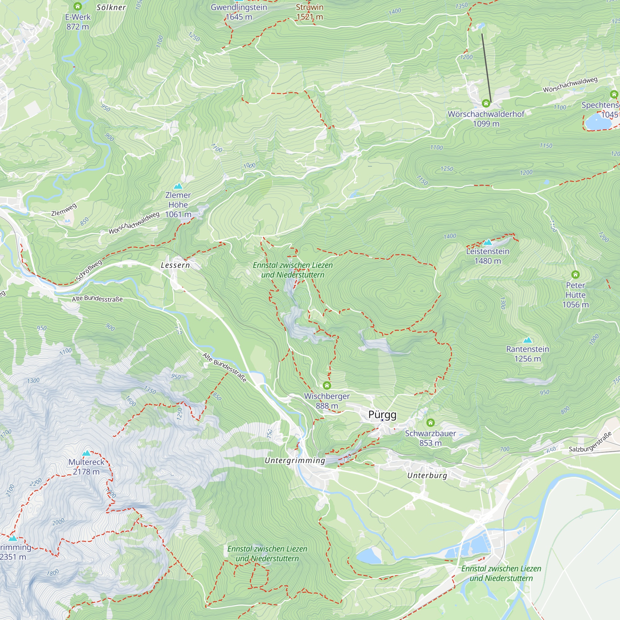 Schröflhütte map
