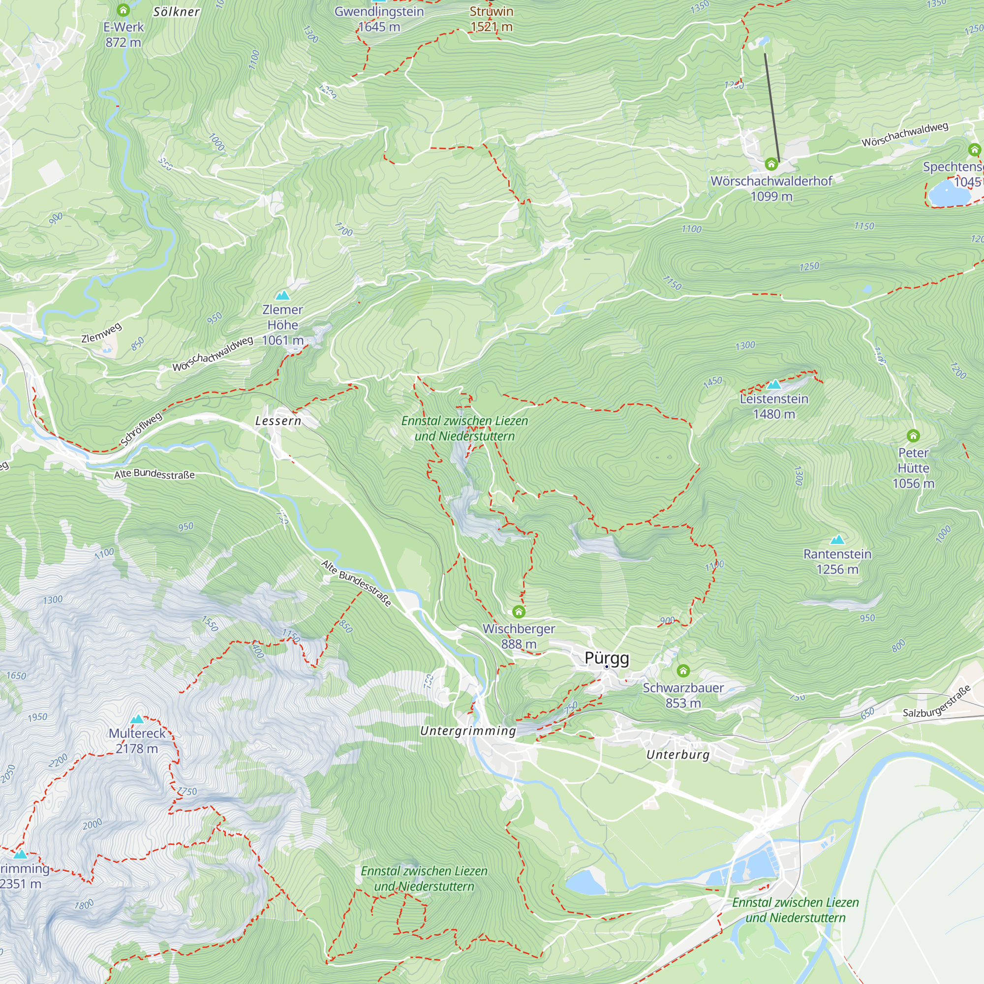 Schröflhütte map