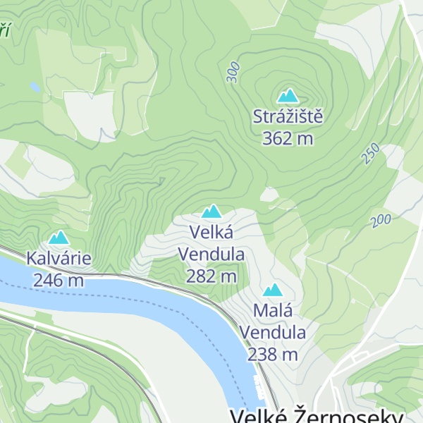 Map of Velká Vendula