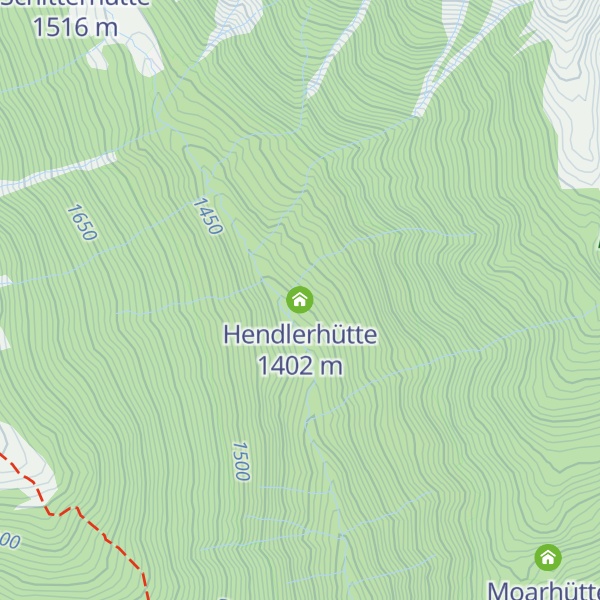 Map of Hendlerhütte