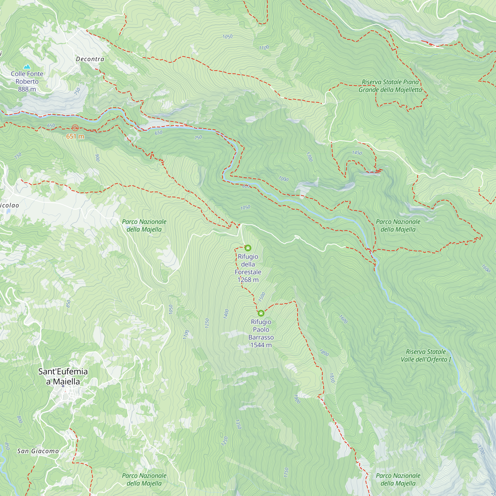Rifugio della Forestale map