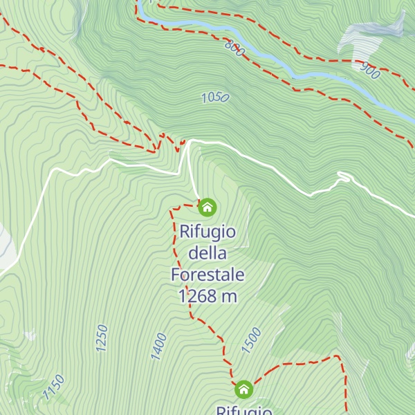 Map of Rifugio della Forestale