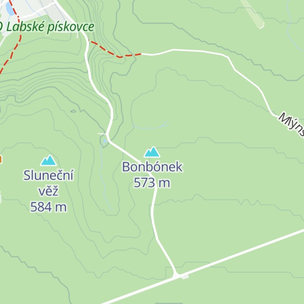 Map of Bonbónek