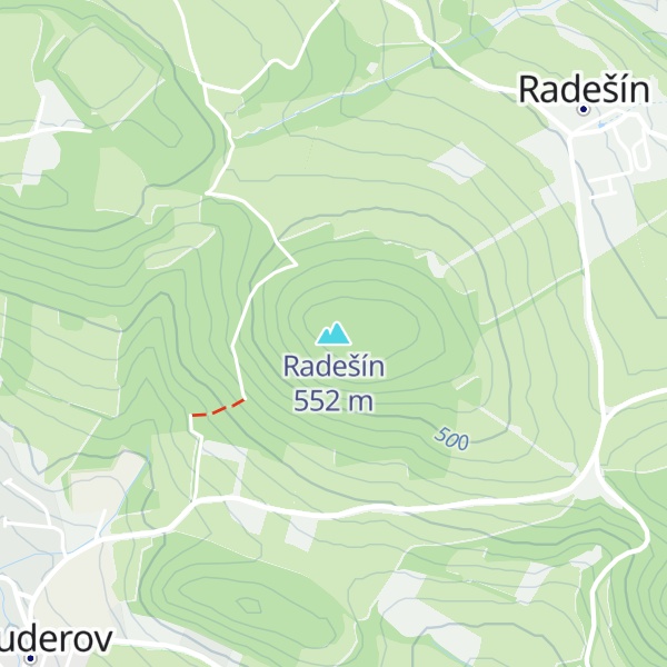 Map of Radešín