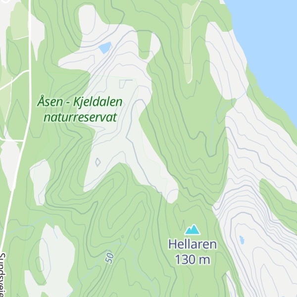 Map of Sundsfjellet