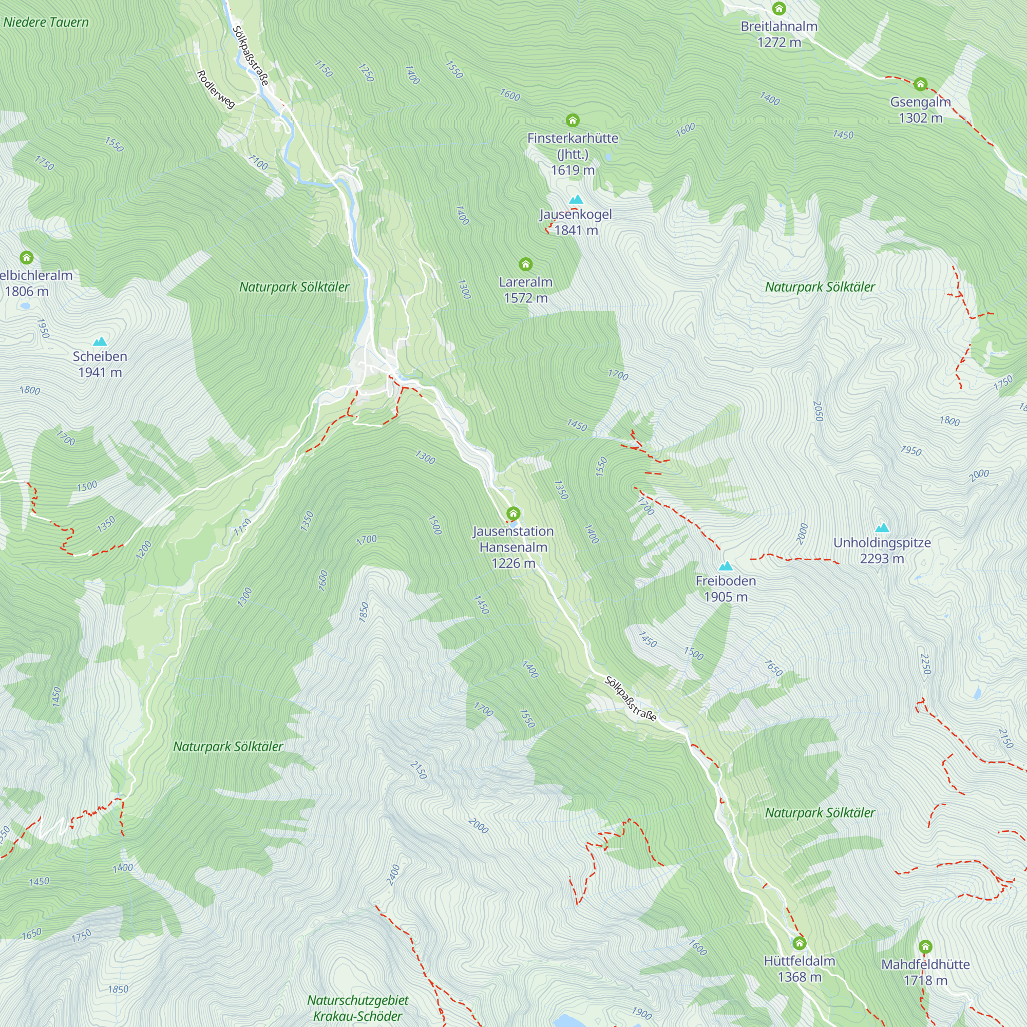 Jausenstation Hansenalm map