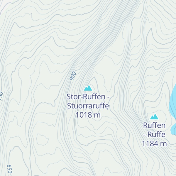 Map of Stor-Ruffen - Stuorraruffe