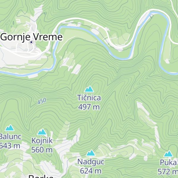 Map of Tičnica
