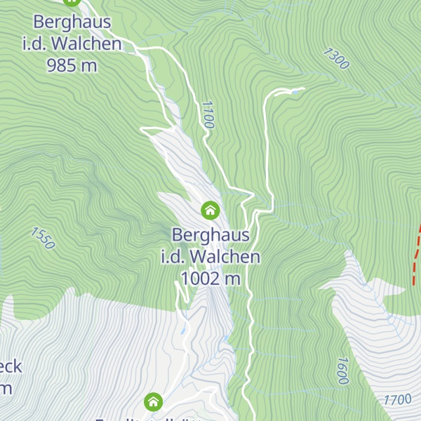 Map of Berghaus i.d. Walchen