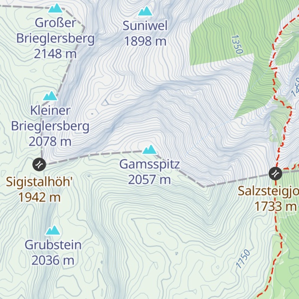 Map of Gamsspitz