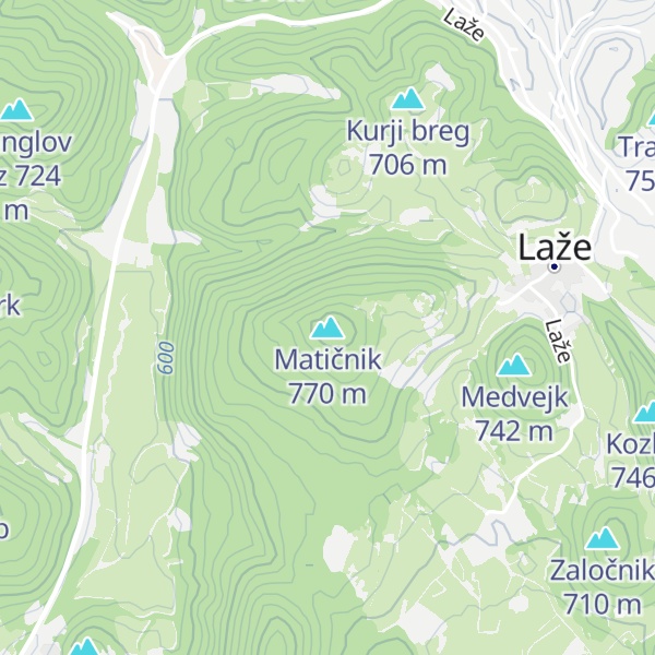 Map of Matičnik