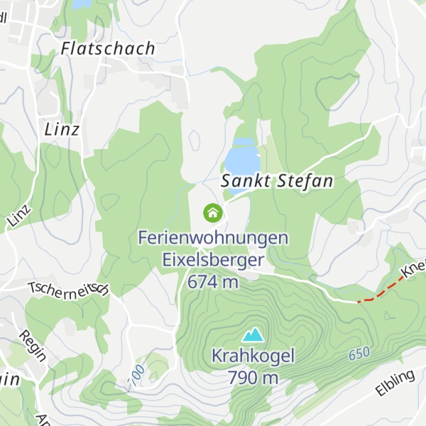 Map of Ferienwohnungen Eixelsberger