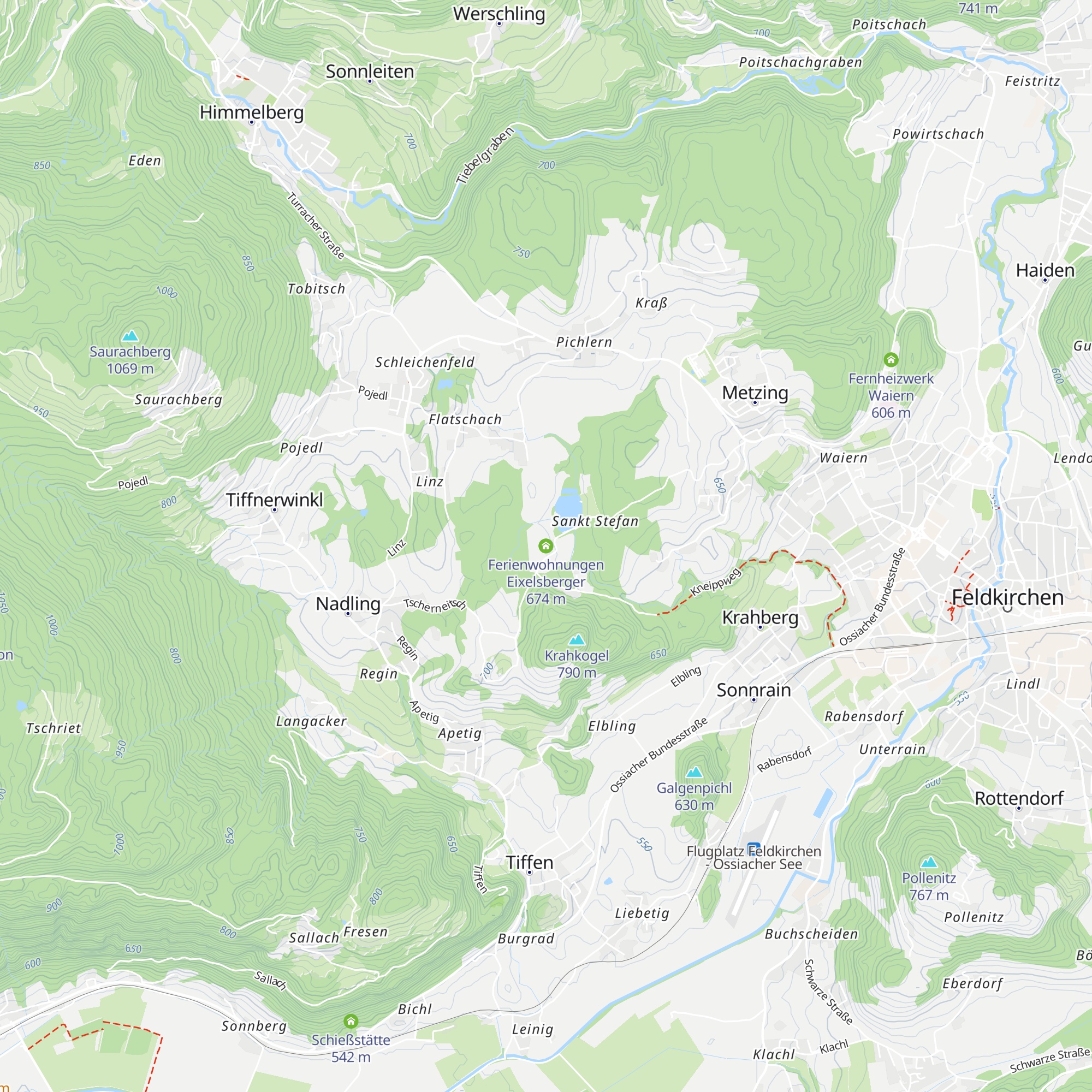 Ferienwohnungen Eixelsberger map