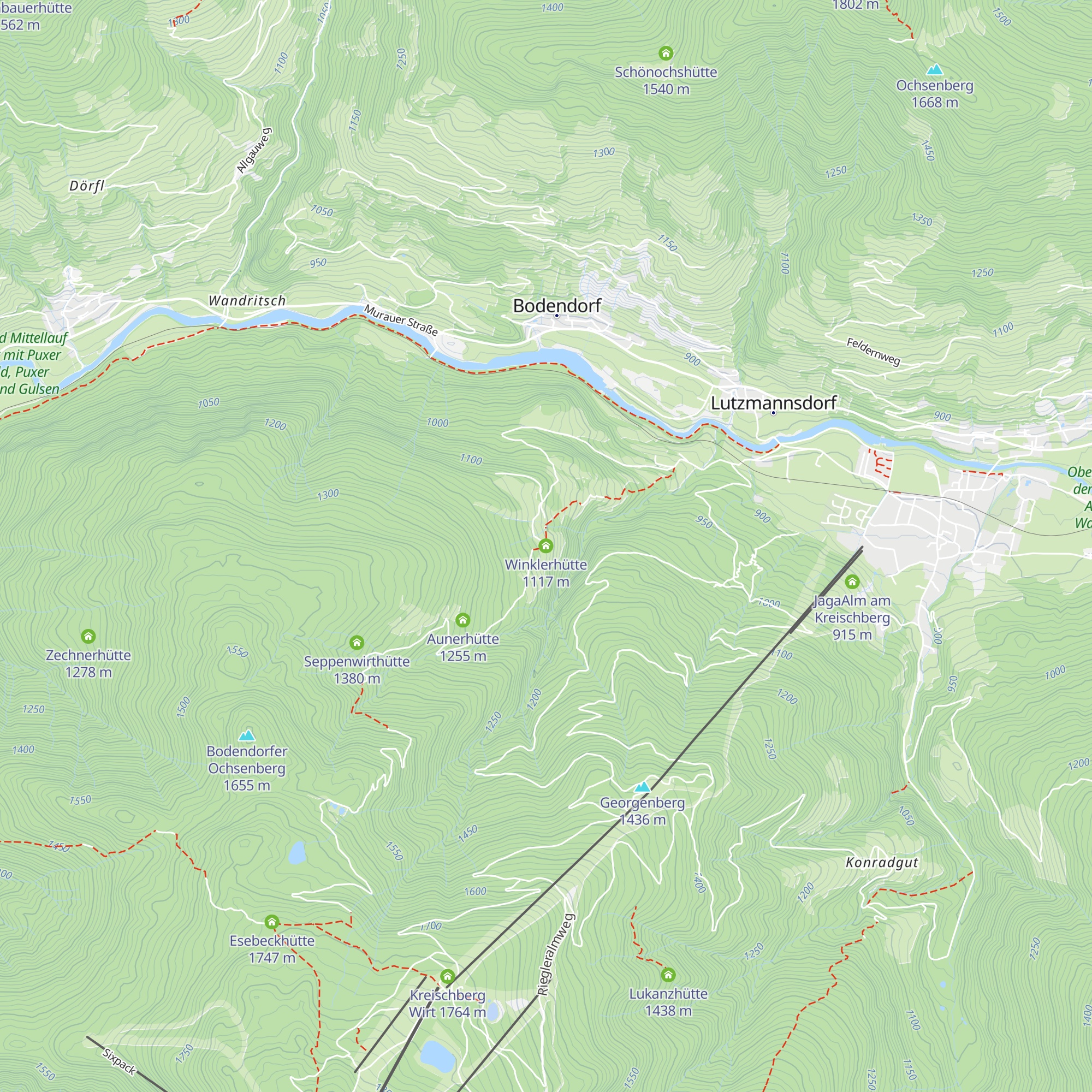 Winklerhütte map