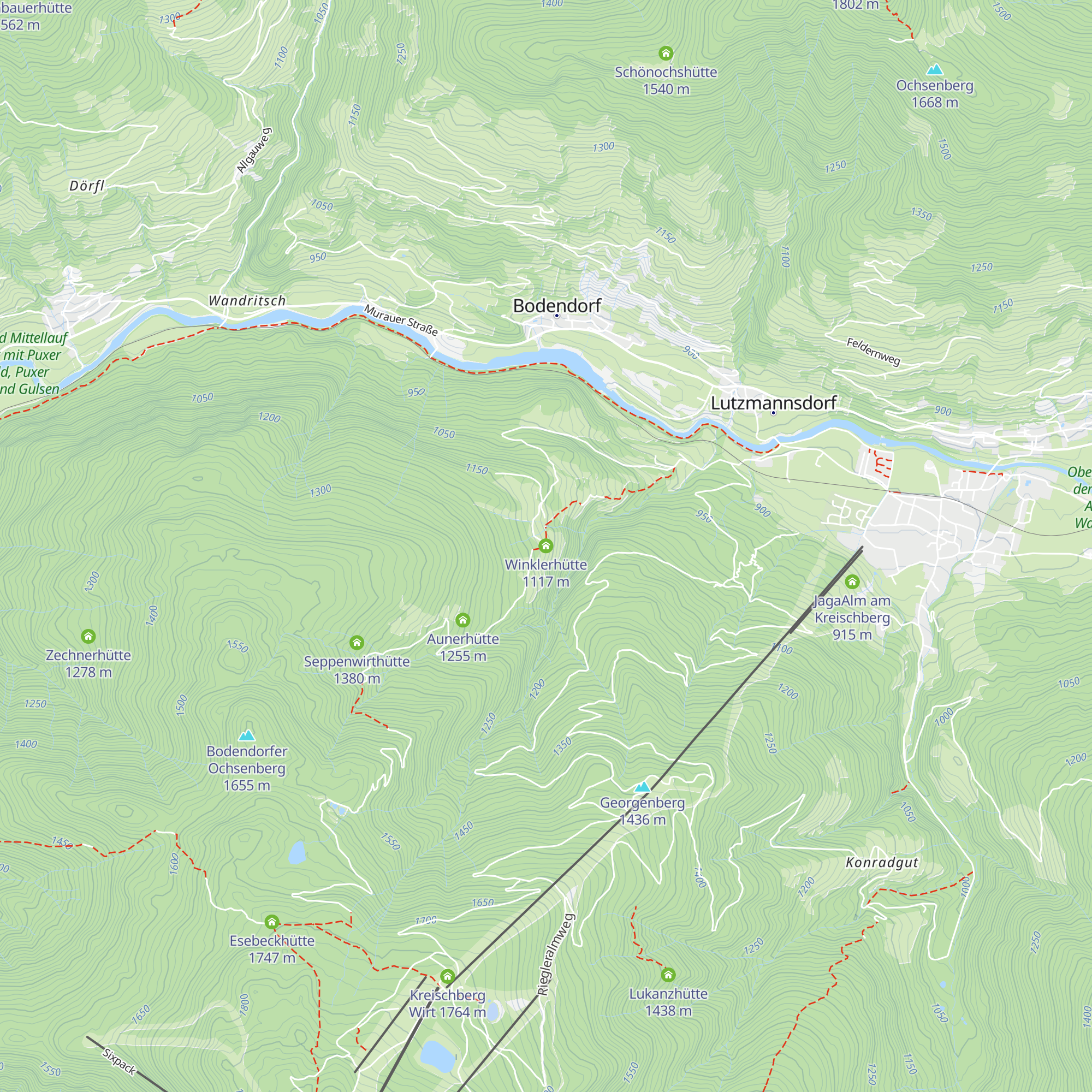 Winklerhütte map