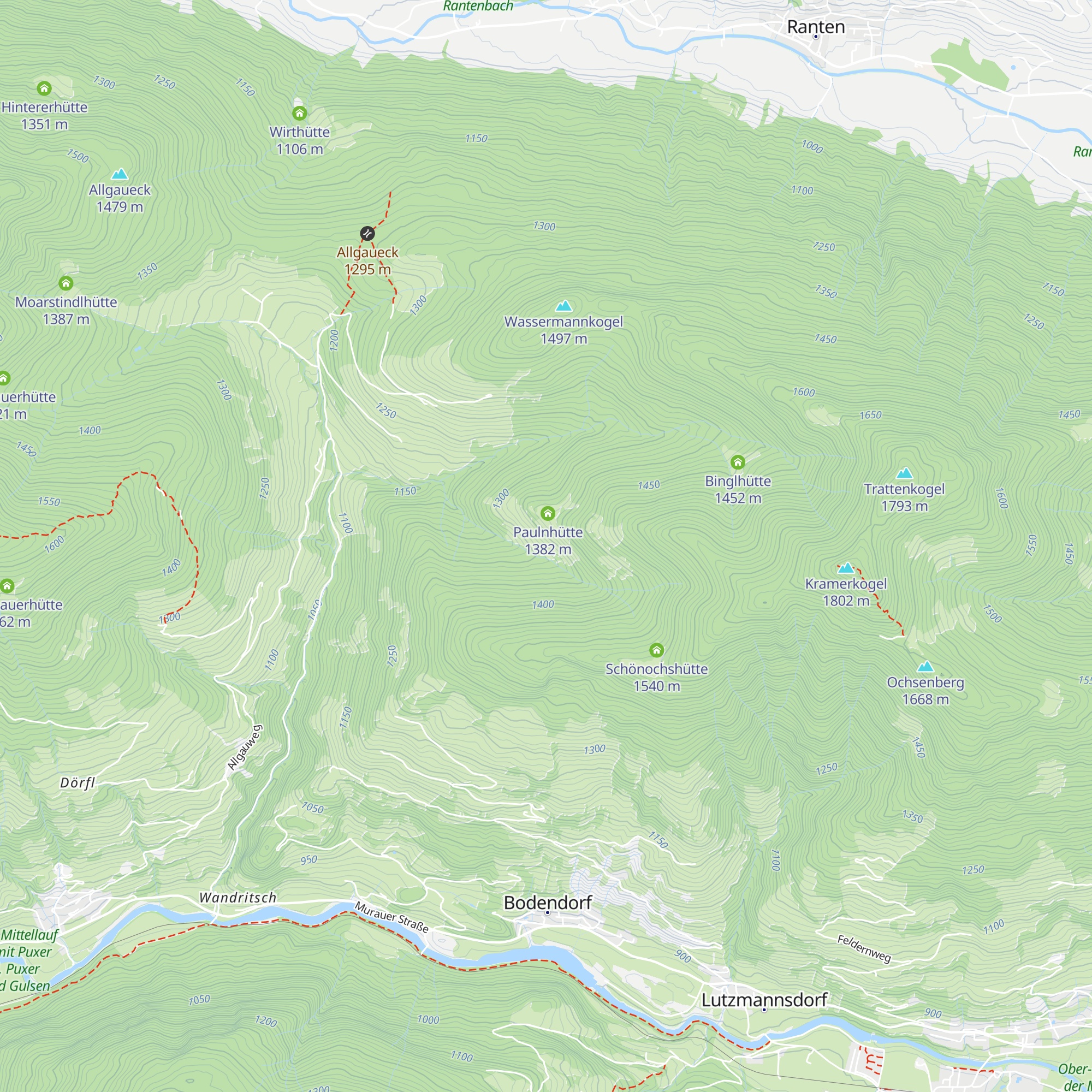 Haslerhütte map