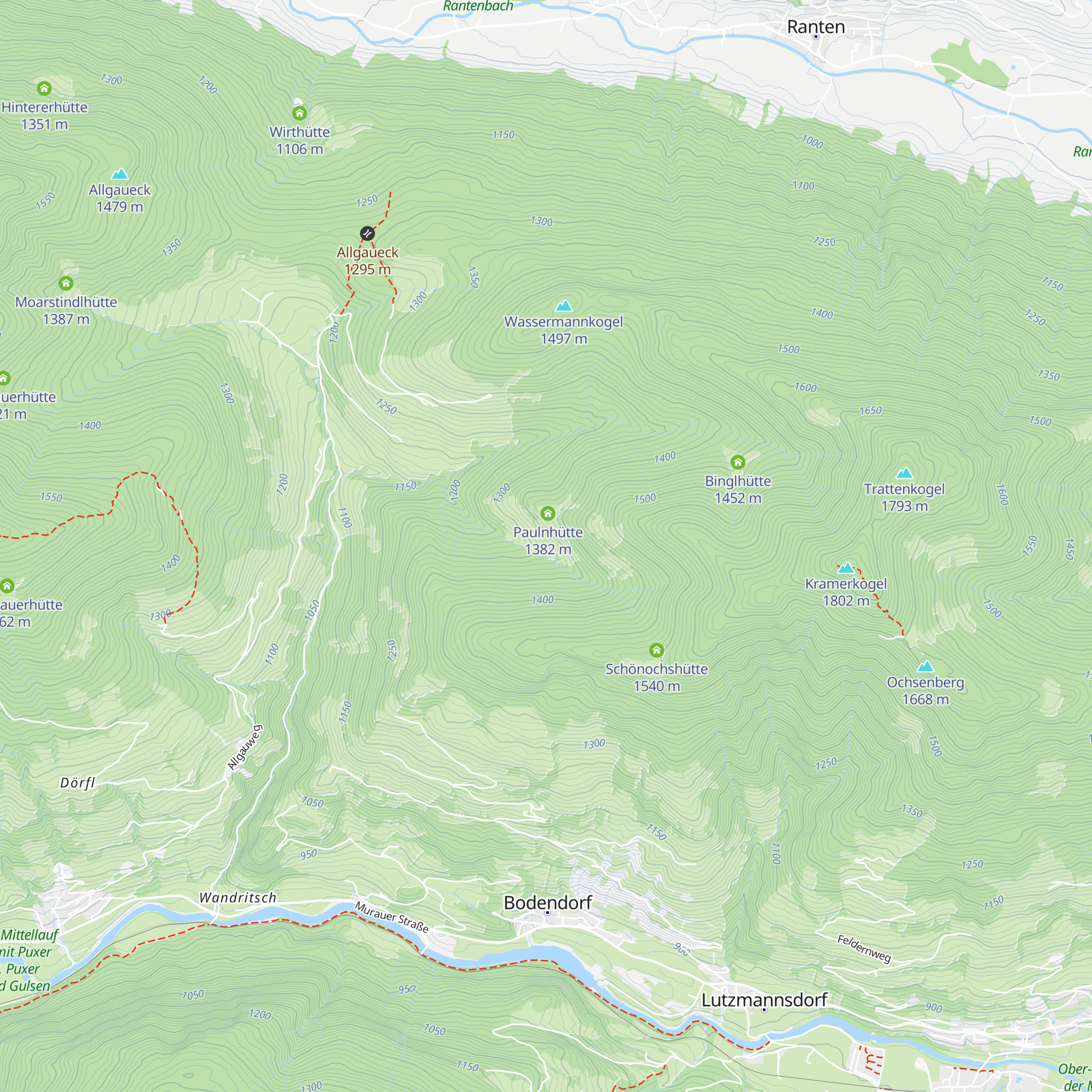 Haslerhütte map