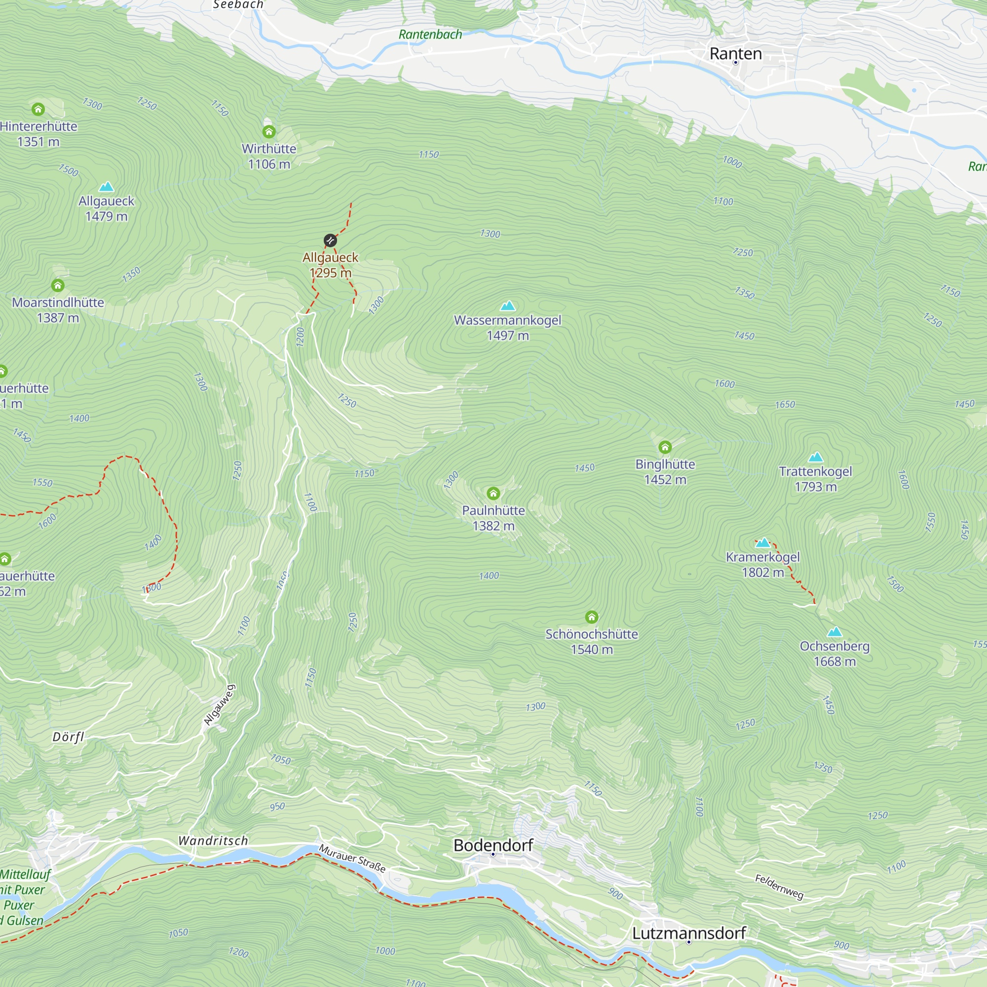 Paulnhütte map