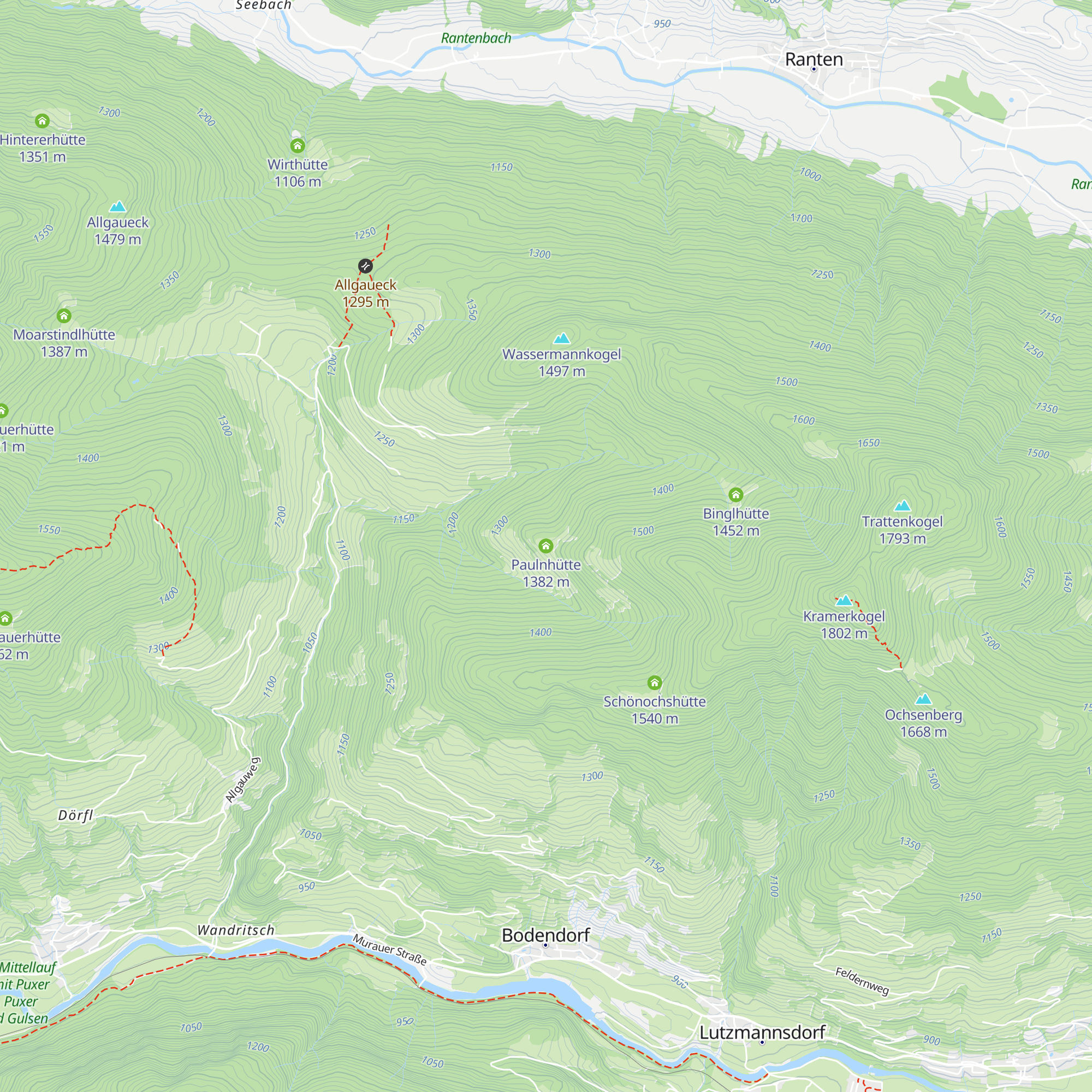 Paulnhütte map