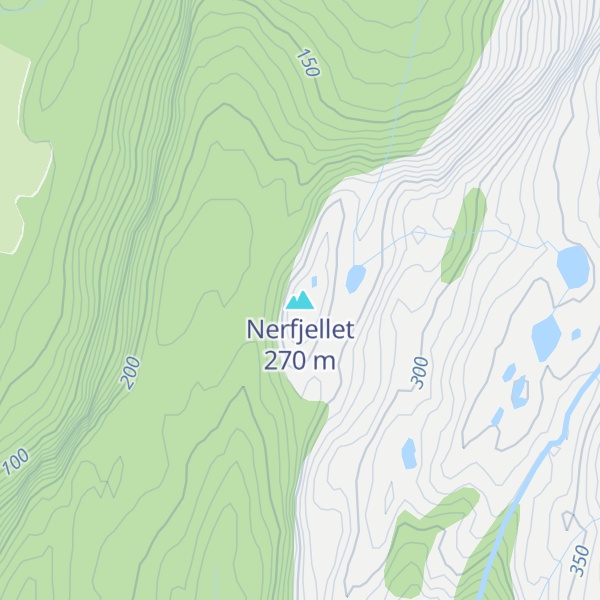 Map of Nerfjellet