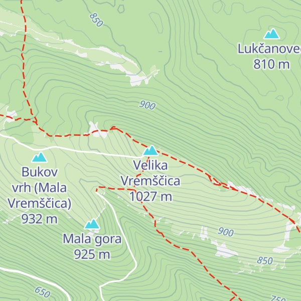Map of Velika Vremščica