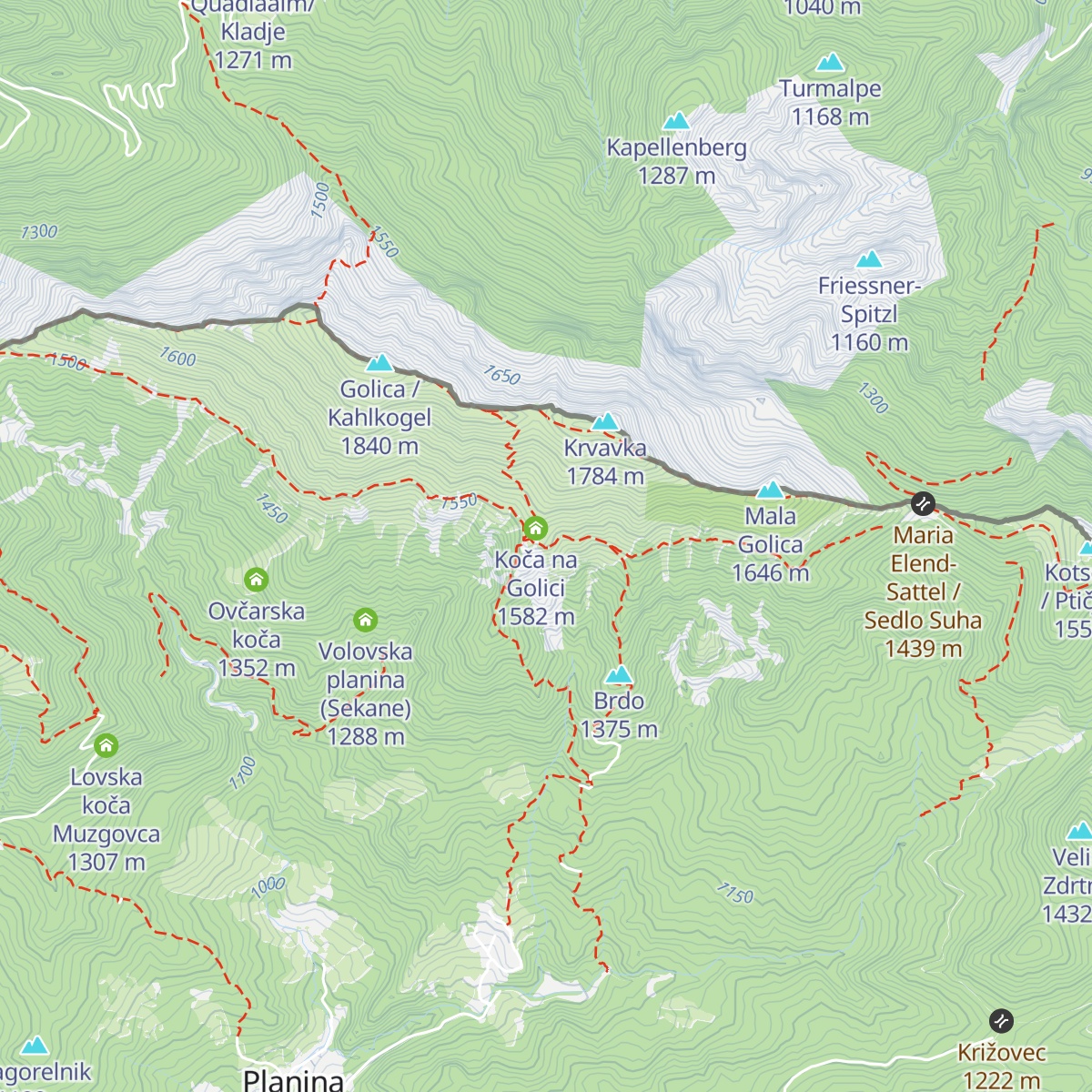 Mokotova bajta map