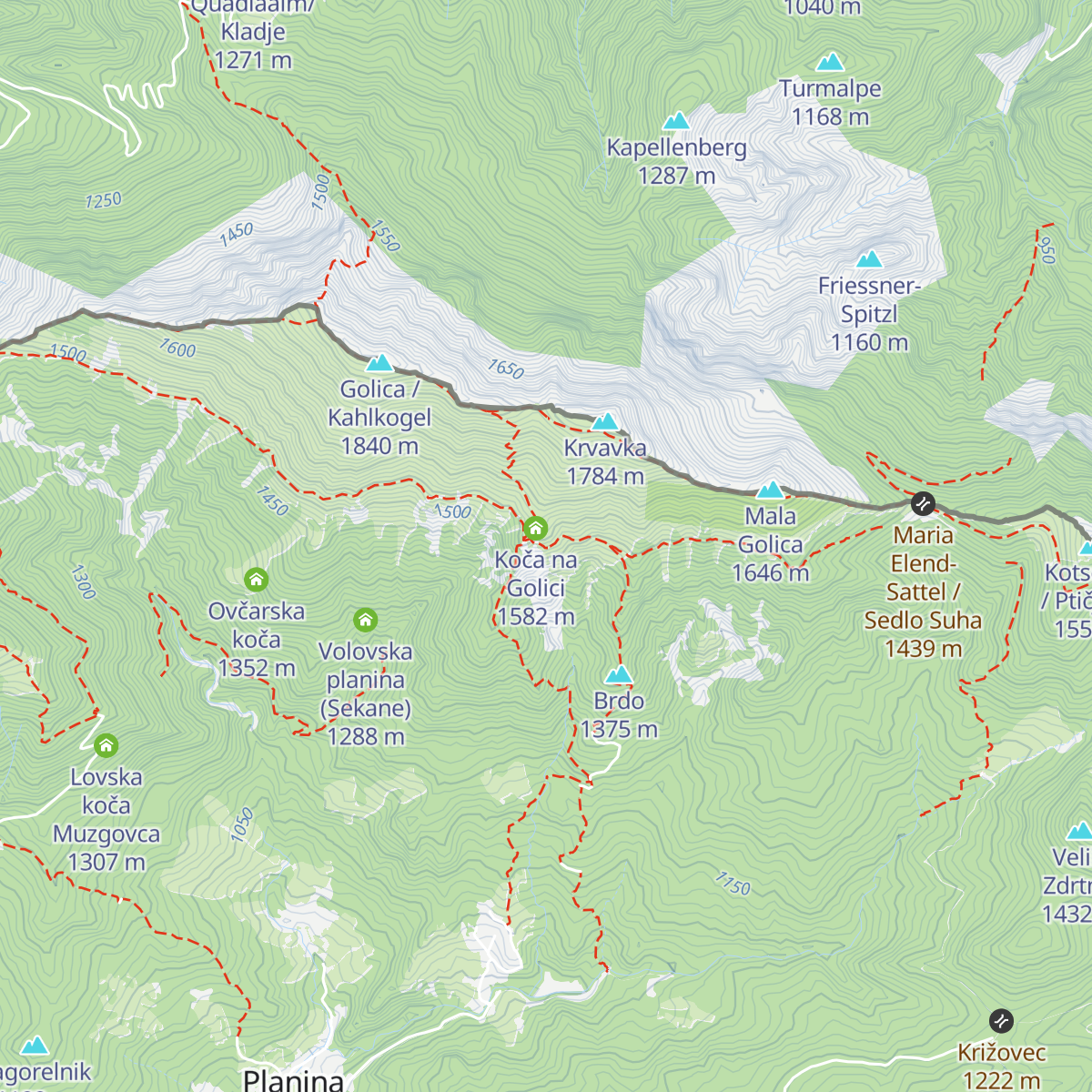 Mokotova bajta map