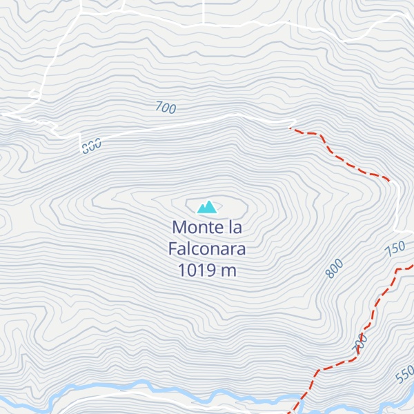 Map of Monte la Falconara