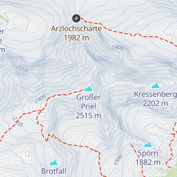 Map of Großer Priel