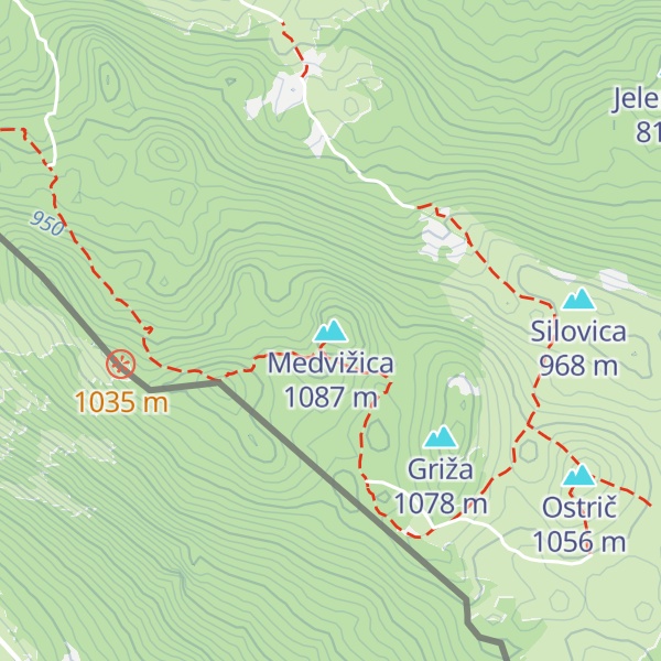 Map of Medvižica