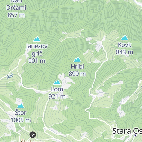 Map of Lokev