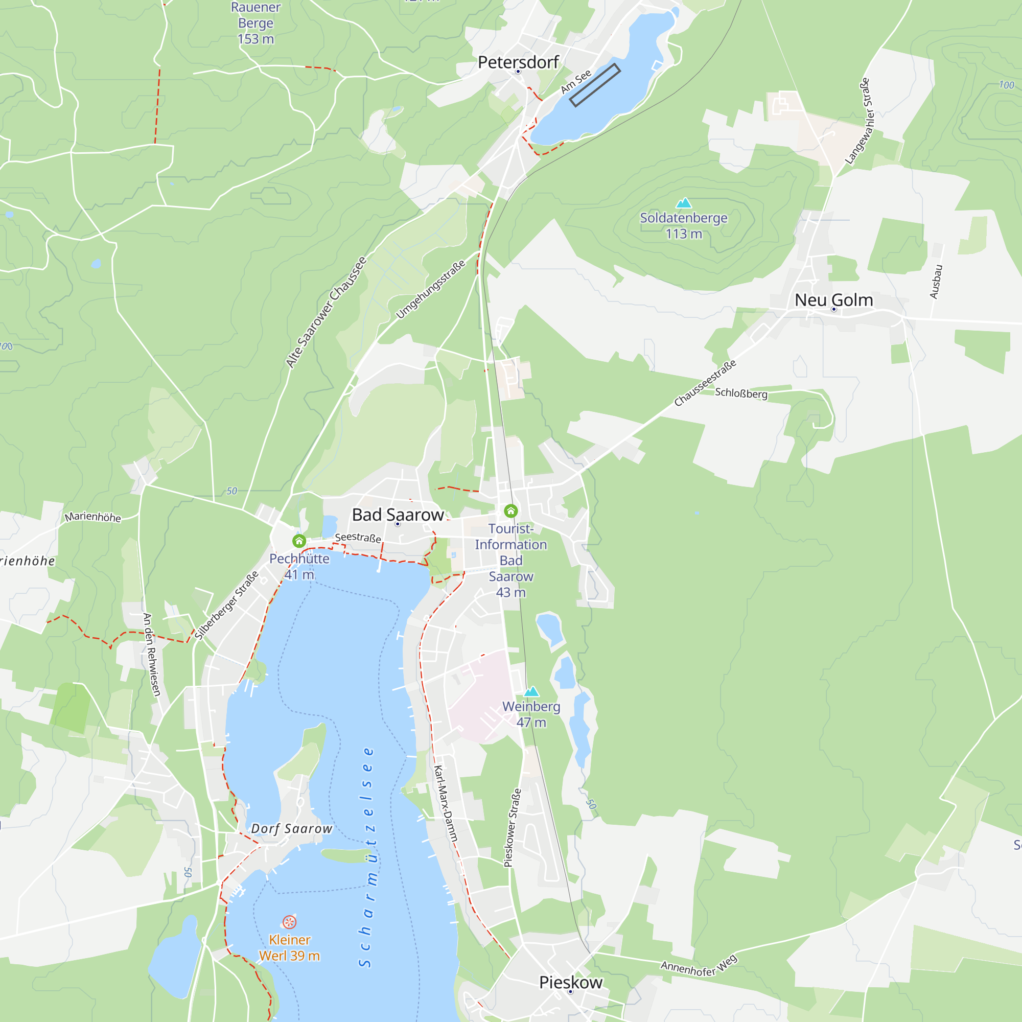 Tourist-Information Bad Saarow map