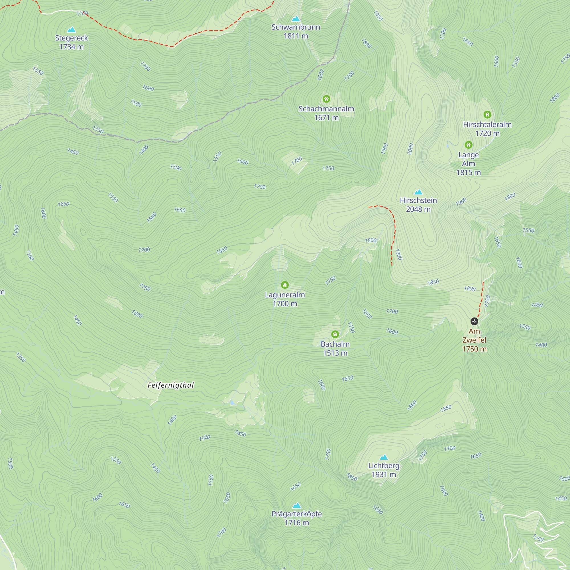 Laguneralm map