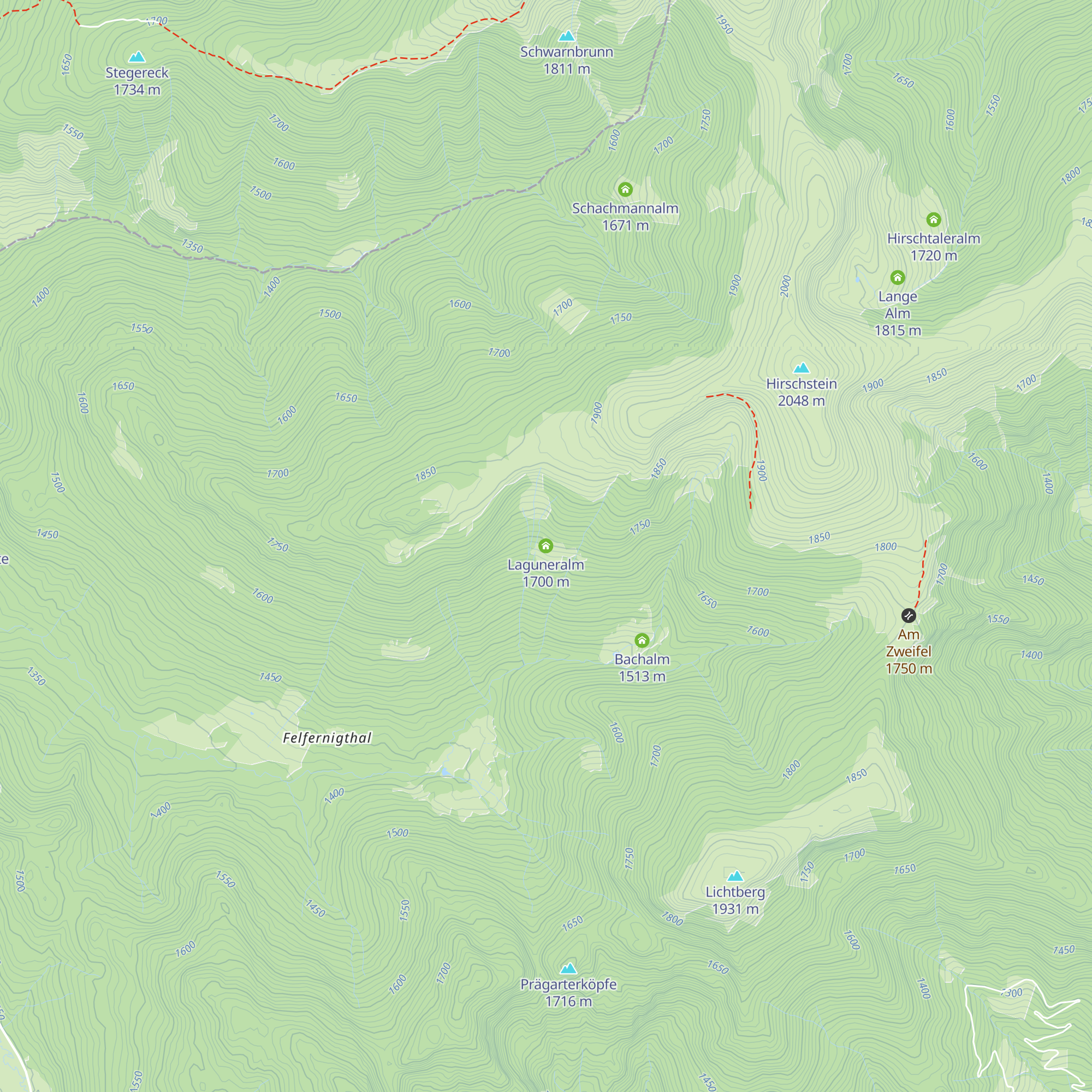 Laguneralm map