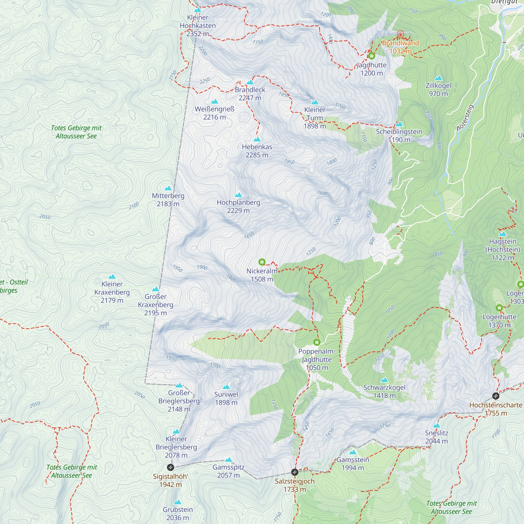 Nickeralm map