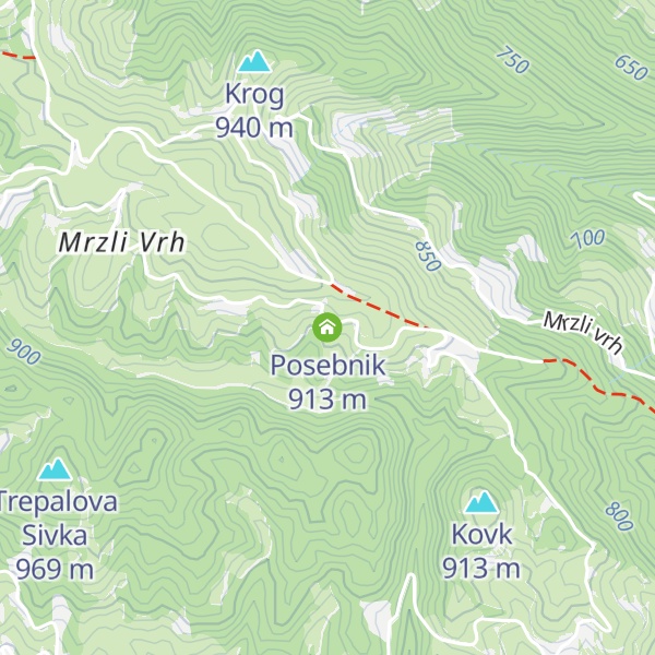 Map of Posebnik
