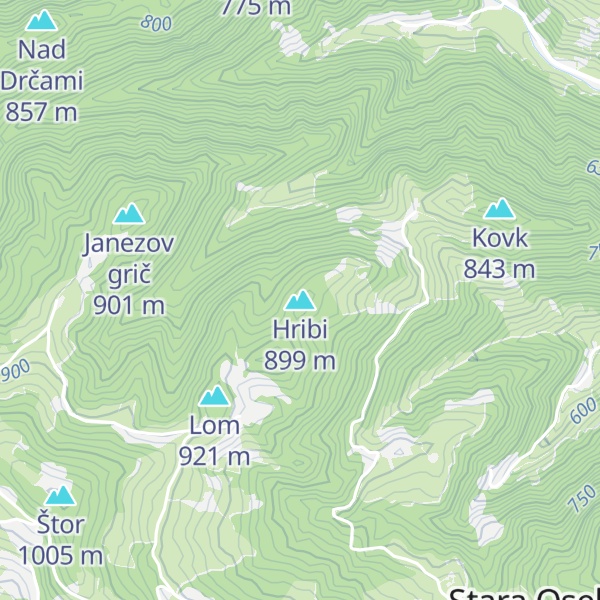 Map of Hribi